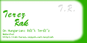 terez rak business card